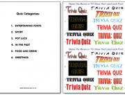 Pub Quiz Pack 1722