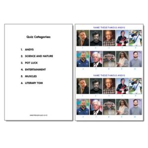 Pub Quiz Pack 1795