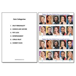 Pub Quiz Pack 1803