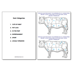 Pub Quiz Pack 1809