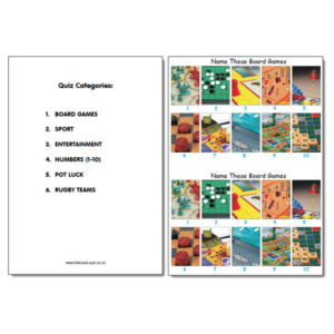 Pub Quiz Pack 1812