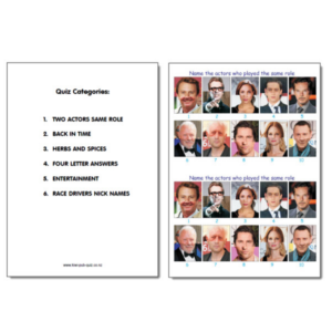 Pub Quiz Pack 1835