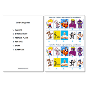 Pub Quiz Pack 1838