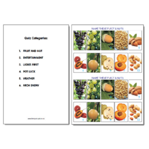 Pub Quiz Pack 1846