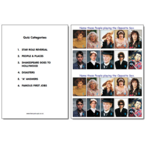 Pub Quiz Pack 1849
