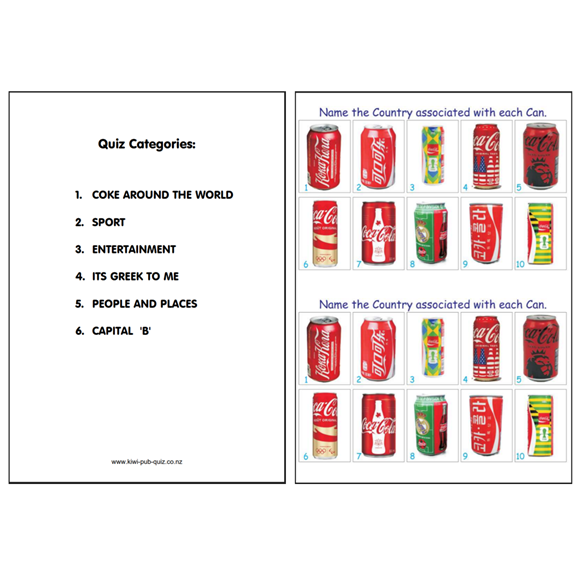 Pub Quiz Pack 1933