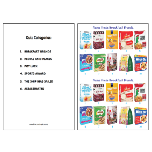 Pub Quiz Pack 1934